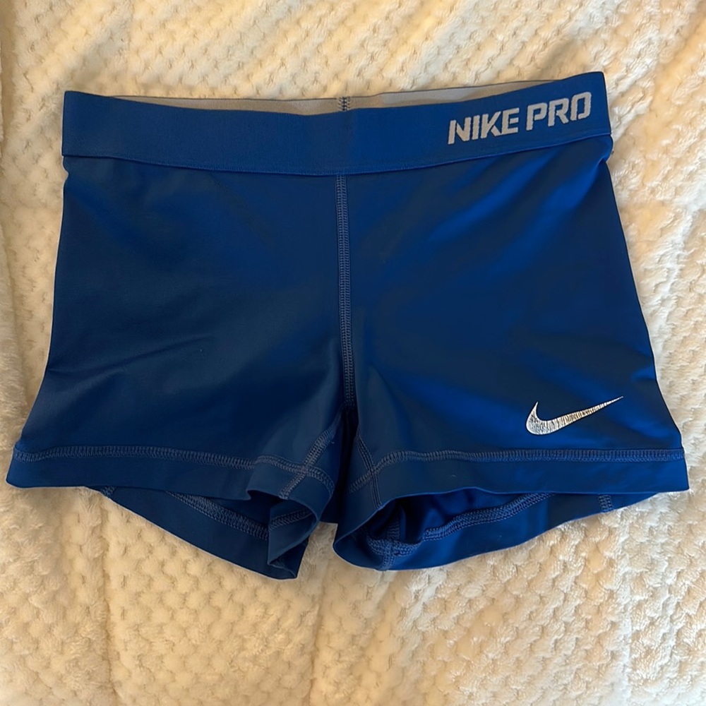 Blue Nike Pro spandex